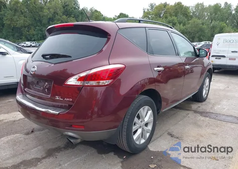 2011 Nissan Murano Sl из США, поврежденный, VIN JN8AZ1MW8BW156614